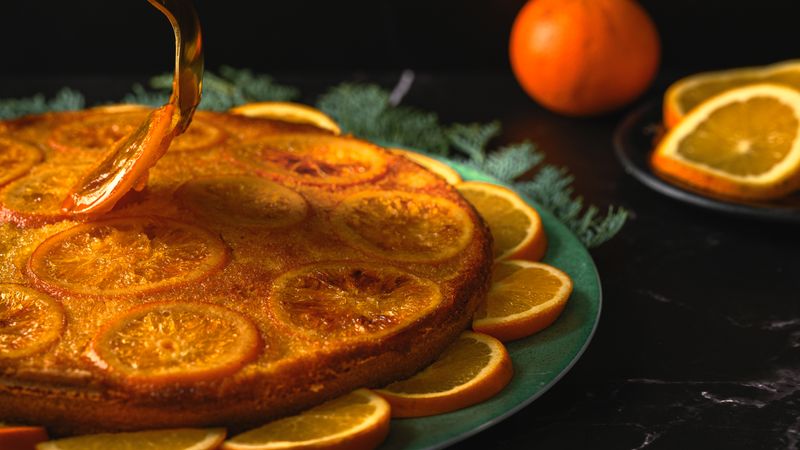 Orange Caramel Pudding Cake